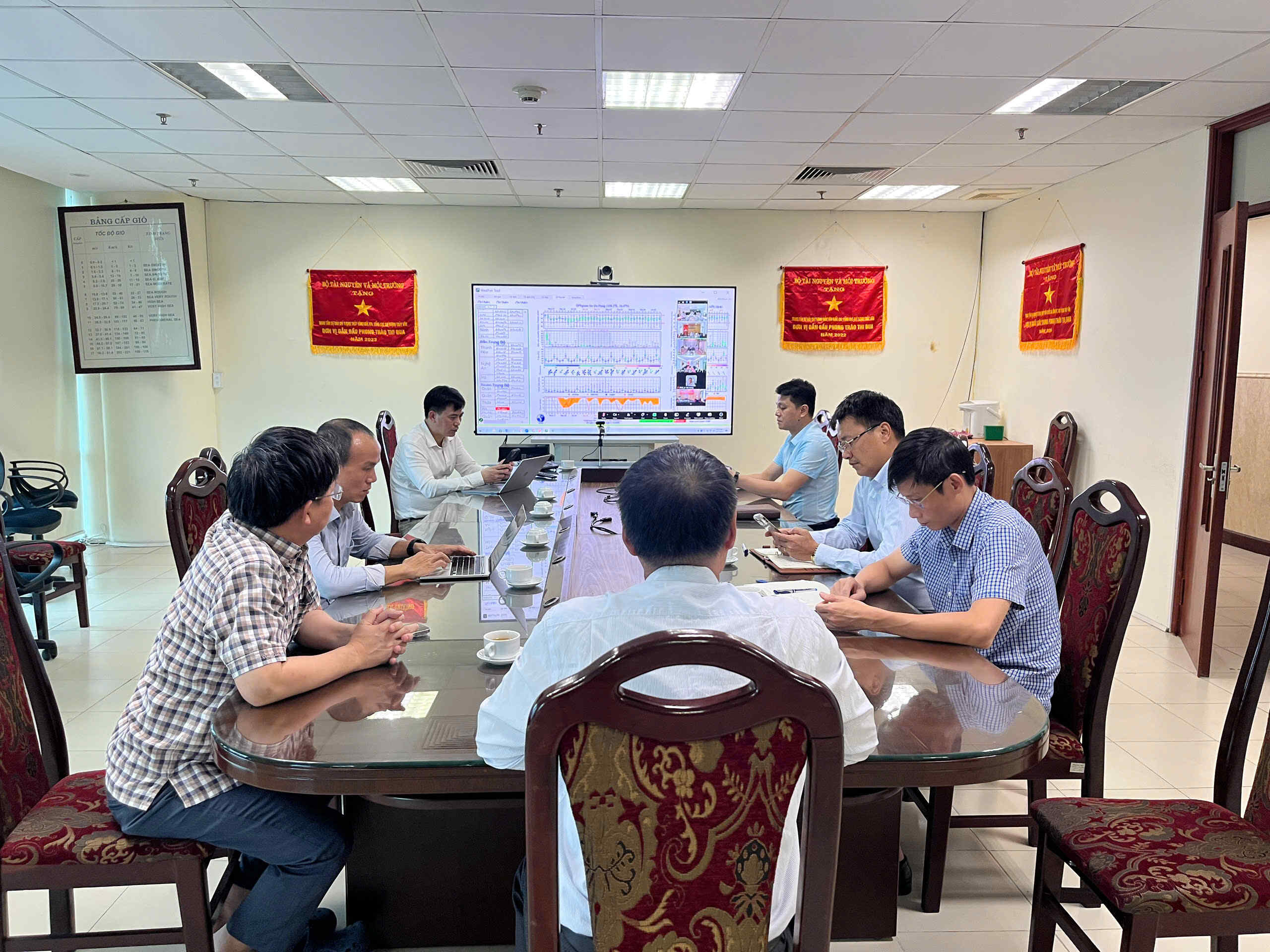 Cục Khí tượng Thủy văn họp trực tuyến thảo luận dự báo thời tiết phục vụ A80