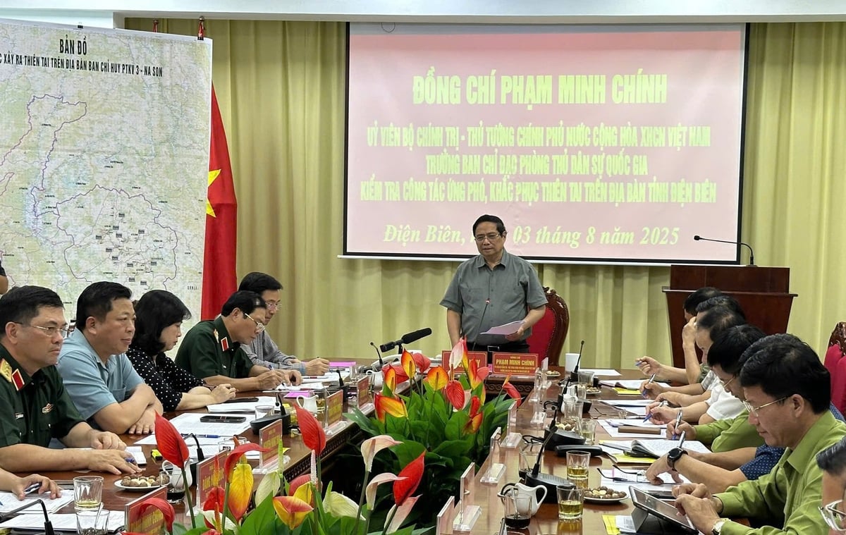 Thủ tướng Phạm Minh Chính yêu cầu khẩn trương khắc phục hậu quả mưa lũ ở Điện Biên