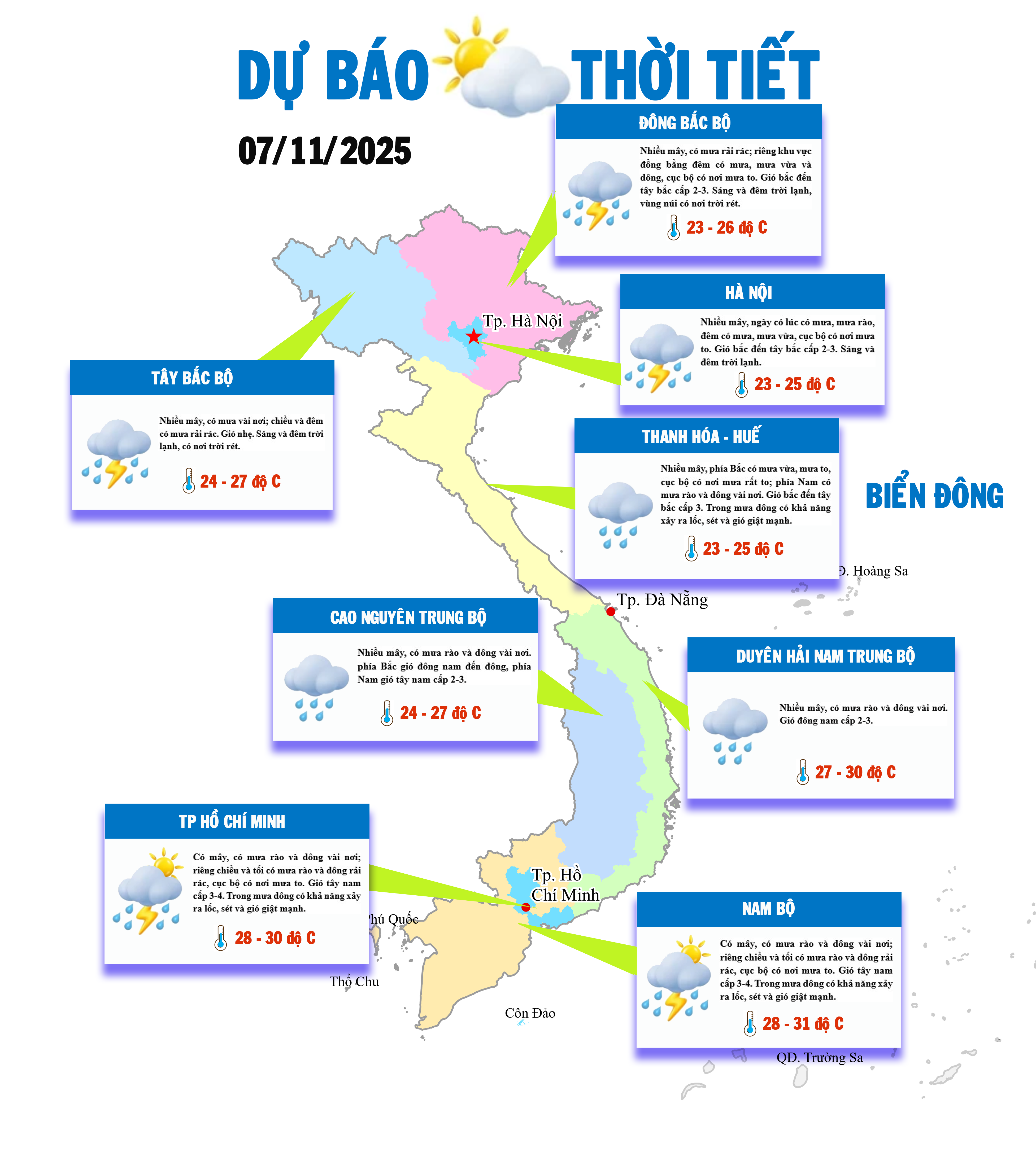 Mưa diện rộng nhiều nơi trên cả nước