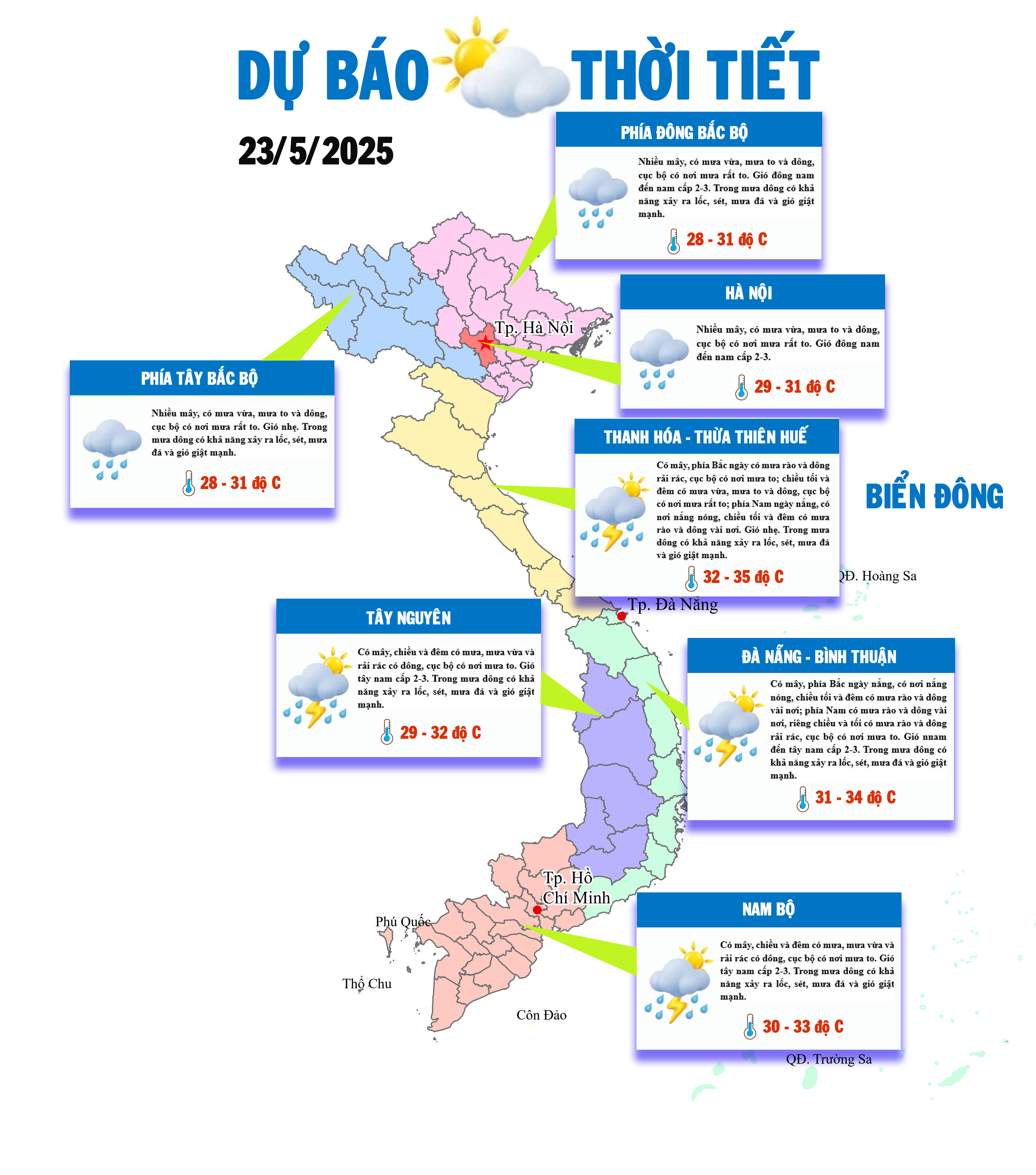 Bắc Bộ giảm nhiệt, mưa to nhiều nơi 