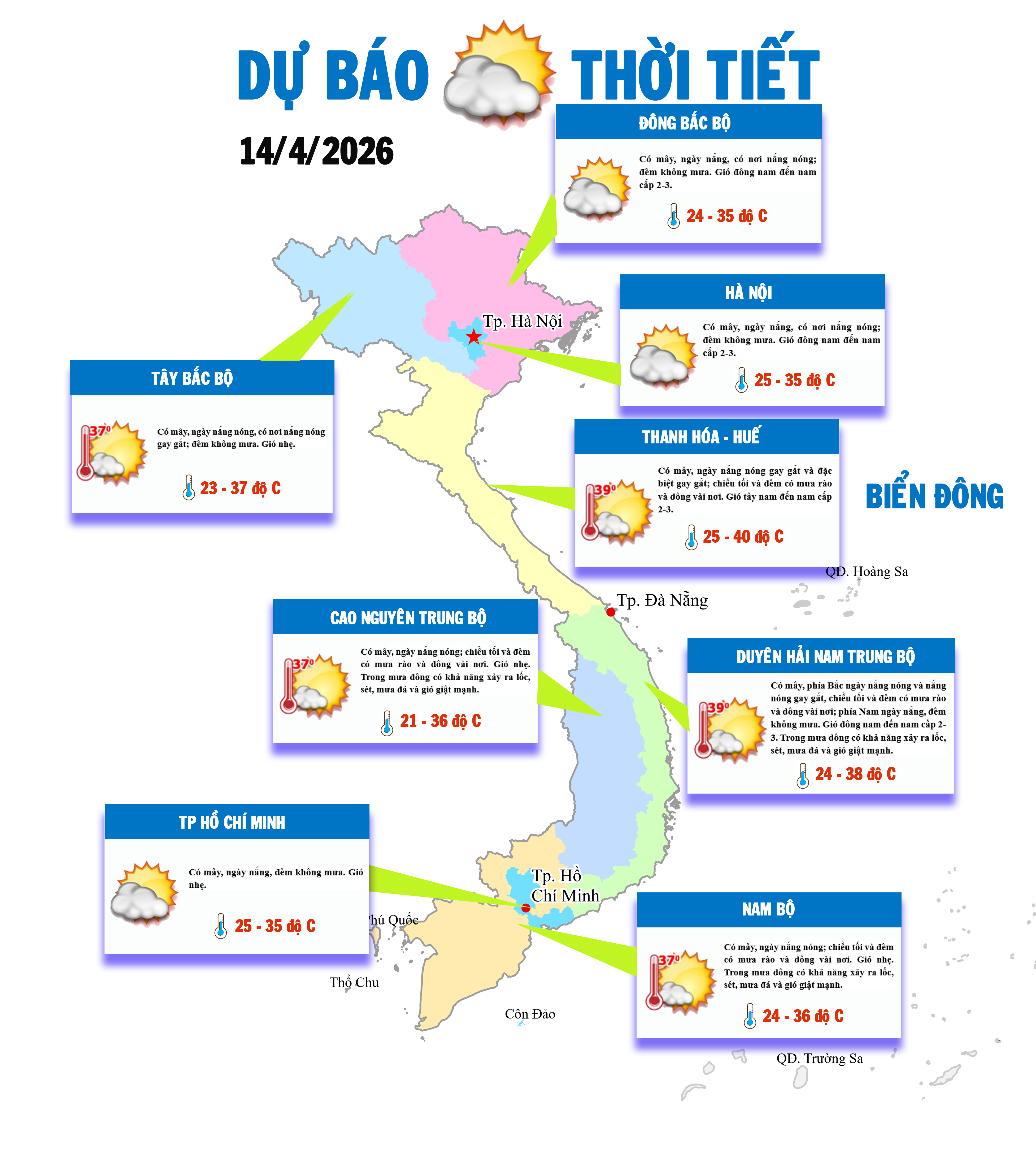 Nhiều nơi tiếp tục nắng nóng, cả nước sắp đón ‘mưa giải nhiệt’