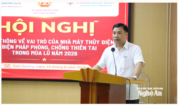 Thủy điện Bản Vẽ và Khe Bố tăng cường tuyên truyền phòng, chống thiên tai cho người dân vùng hạ du